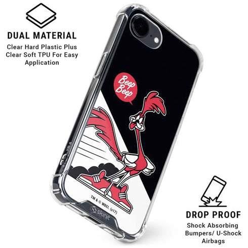 Looney Tunes Retro Road Runner iPhone 16e Clear Case